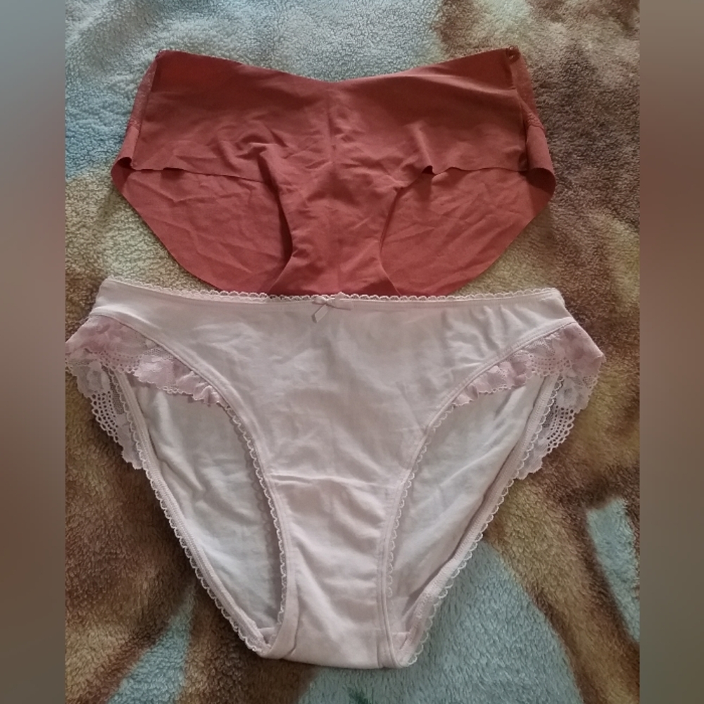 Two pairs size L panties